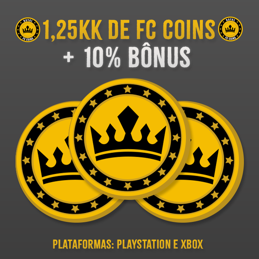 1,25KK Coins para EA Sports FC 25 + 10% Bônus! - PlayStation e Xbox