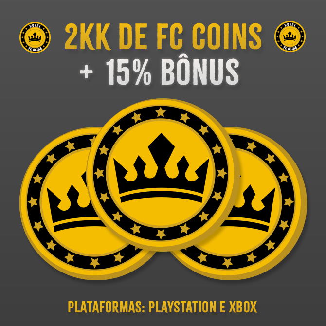 2KK Coins para EA Sports FC 25 + 15% Bônus! - PlayStation e Xbox