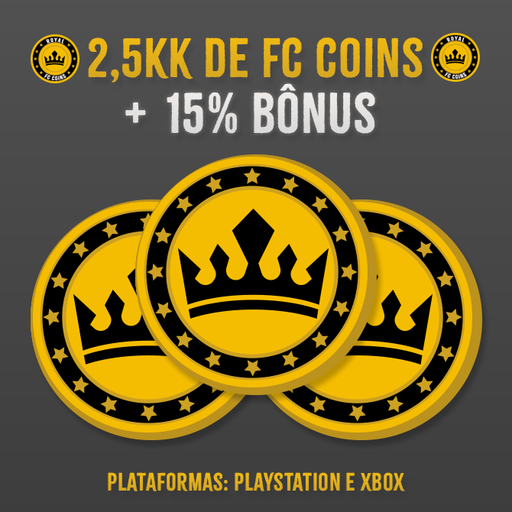 2,5KK Coins para EA Sports FC 25 + 15% Bônus! - PlayStation e Xbox