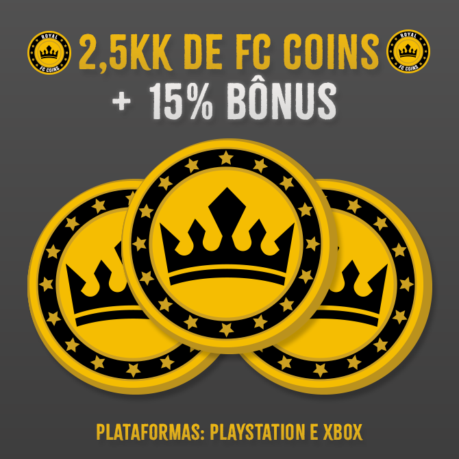 2,5KK Coins para EA Sports FC 25 + 15% Bônus! - PlayStation e Xbox