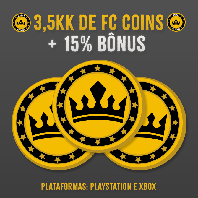 3,5KK Coins para EA Sports FC 25 + 15% Bônus! - PlayStation e Xbox