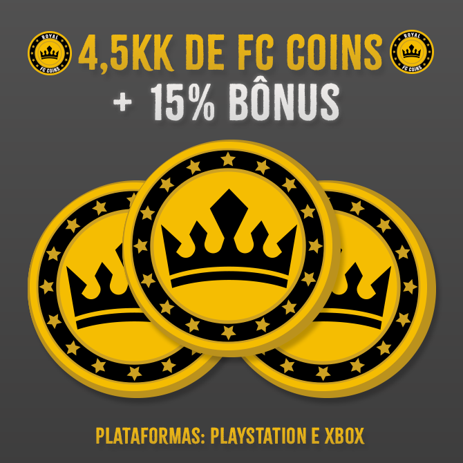 4,5KK Coins para EA Sports FC 25 + 15% Bônus! - PlayStation e Xbox