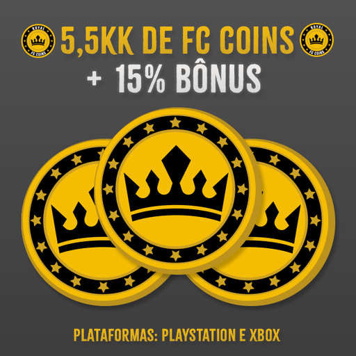 5,5KK Coins para EA Sports FC 25 + 15% Bônus! - PlayStation e Xbox