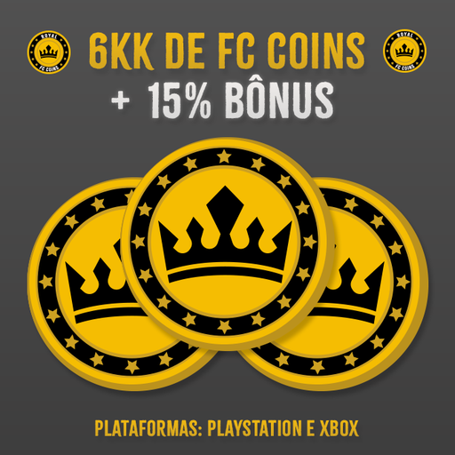 6KK Coins para EA Sports FC 25 + 15% Bônus! - PlayStation e Xbox