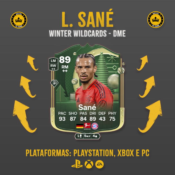 L. Sané (Winter Wildcards): Resolução de DME - PlayStation, Xbox e PC