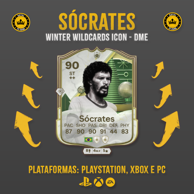 Sócrates (Winter Wildcards Icon): Resolução de DME - PlayStation, Xbox e PC